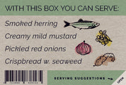 NORDIC TAPAS BOX Herring with mustard & onions - FANGST