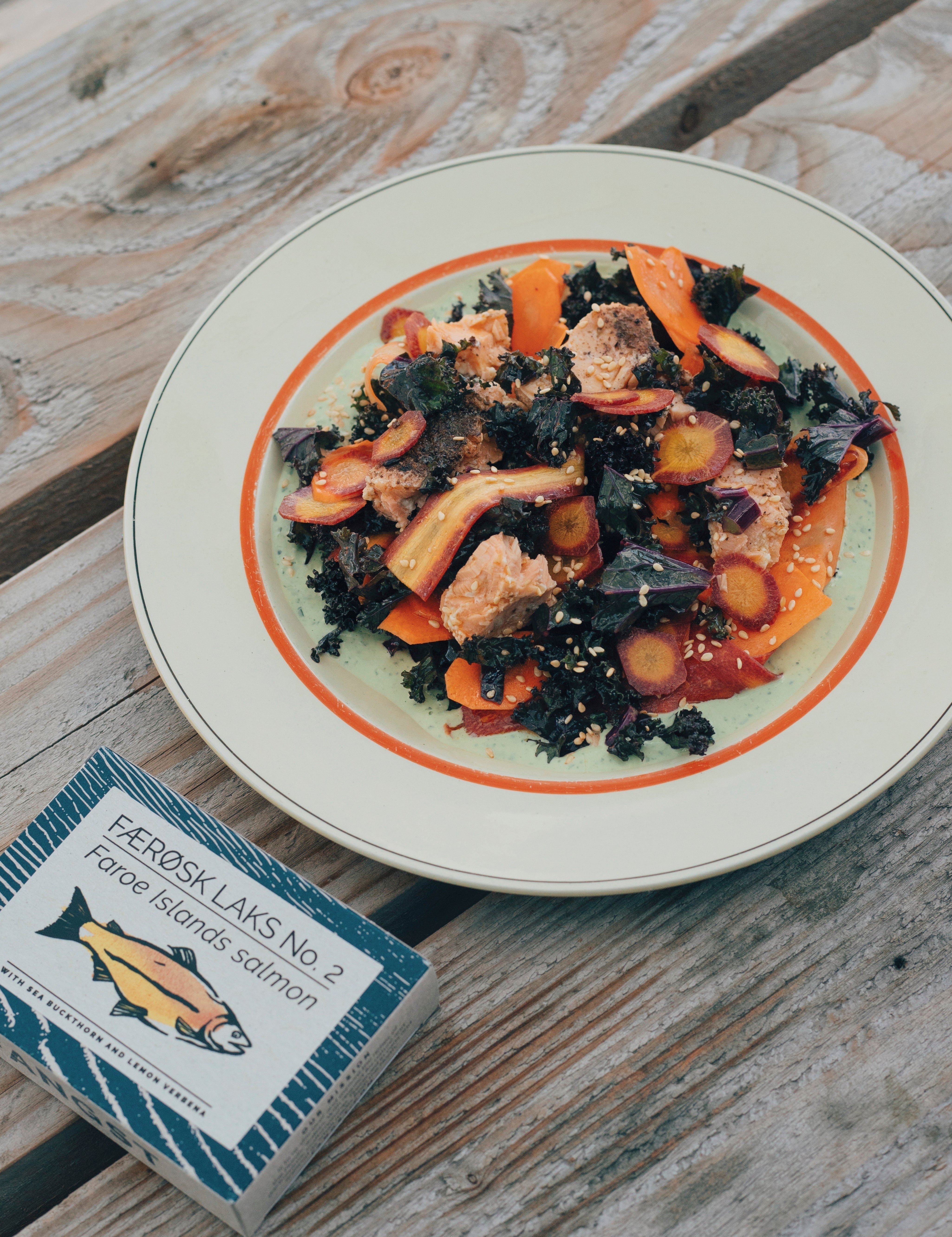 Persian inspired salmon salad